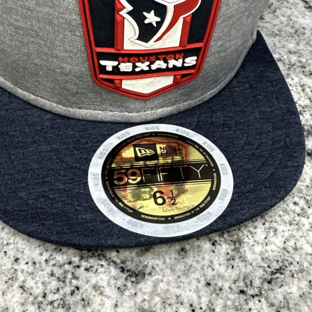 Houston Texans 2018 Onfield YOUTH New Era 59Fifty 6-1/2 Hat Cap‎ H-Town NEW NFL